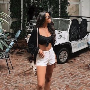 knotted crop top